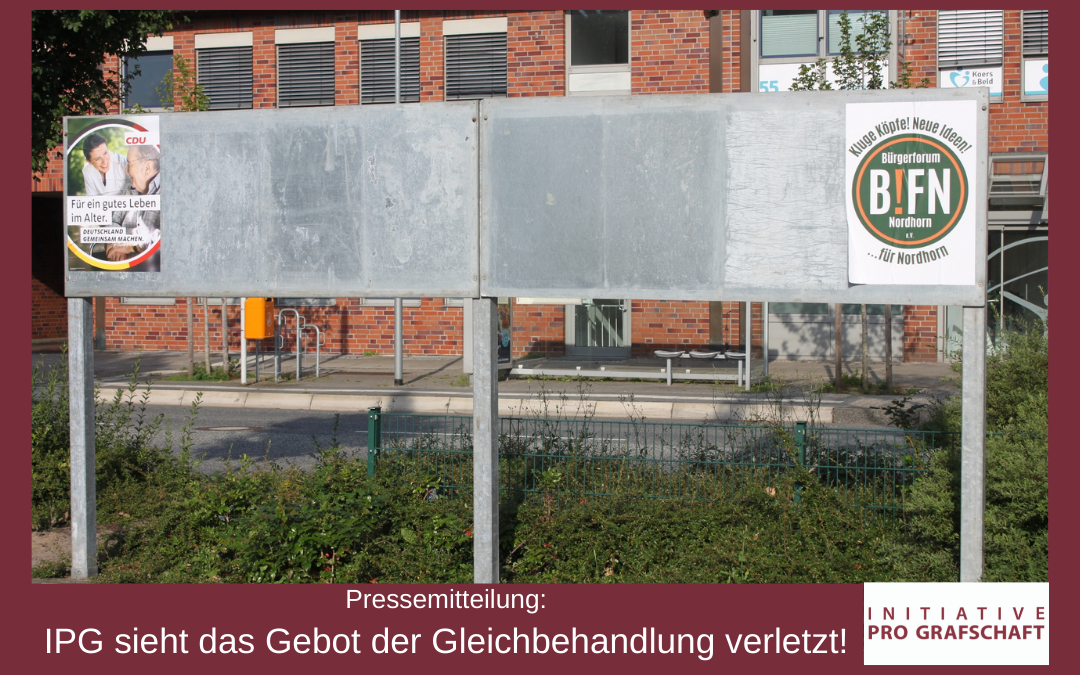 IPG sieht das Gebot der Gleichbehandlung verletzt!